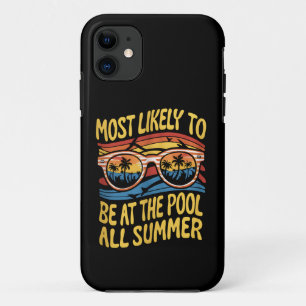 最も可能性が高いのは、夏の間ずっとプールにいるグルーヴィー iPhone 11 ケース