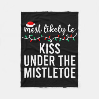 最も可能性が高いクリスマスシャツの一致する家族Paj フリースブランケット