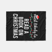 最も可能性が高いクリスマスシャツの一致する家族Paj フリースブランケット (正面(横))