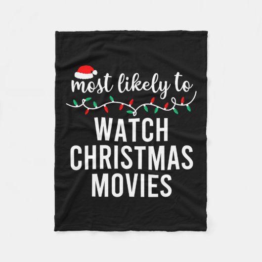 最も可能性が高いクリスマスマッチファミリーパジャマF フリースブランケット (正面)