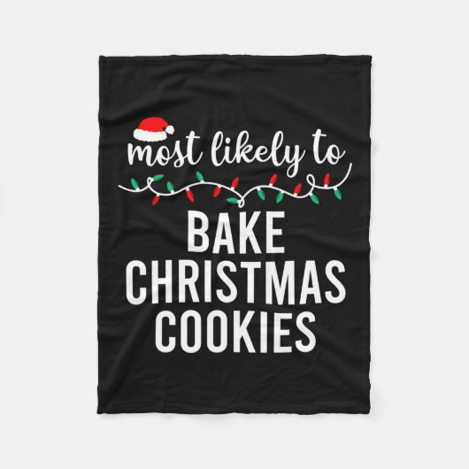 最も可能性が高いクリスマスマッチファミリーパジャマF フリースブランケット (正面)