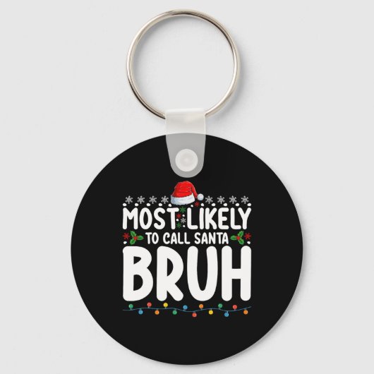 最も可能性が高いサンタブラのクリスマスマッチング キーホルダー (正面)