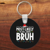 最も可能性が高いサンタブラのクリスマスマッチング キーホルダー (正面)