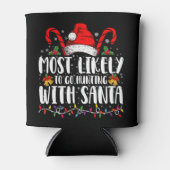 最も可能性が高いサンタ狩り狩りクリスマス 缶クーラー (正面)