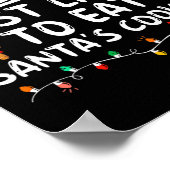 最も可能性が高いサンタ食べスクッキー家族のクリスマス ポスター (角)