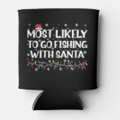 最も可能性が高いサンタ魚釣りとクリスマス魚釣り 缶クーラー (正面)