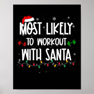 最も可能性が高いトレーニングとおもしろいクリスマスfi ポスター