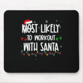 最も可能性が高いトレーニングとおもしろいクリスマスfi マウスパッド (正面)