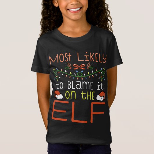 最も可能性が高い小妖精や小人整合家族 Tシャツ (正面)