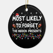最も可能性が高い忘れ隠しプレゼントクリスマス セラミックオーナメント (左)