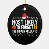 最も可能性が高い忘れ隠しプレゼントクリスマ セラミックオーナメント (左)