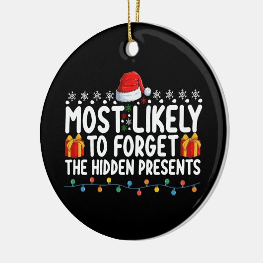 最も可能性が高い忘れ隠しプレゼントクリスマ セラミックオーナメント (左)