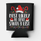 最も可能性が高い文字サンタAリスト一致Christma 缶クーラー (正面)