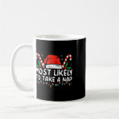 最も可能性が高い昼寝家族の一致するchristma コーヒーマグカップ (左)