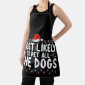 最も可能性が高い犬のクリスマスファミリー エプロン (インサイチュ)