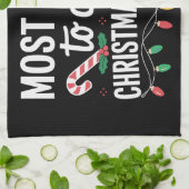 最も可能性が高い調理師クリスマスディナーおもしろいファミリー キッチンタオル (折り畳み)