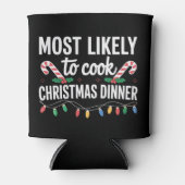 最も可能性が高い調理師クリスマスディナーおもしろいファミリー 缶クーラー (正面)