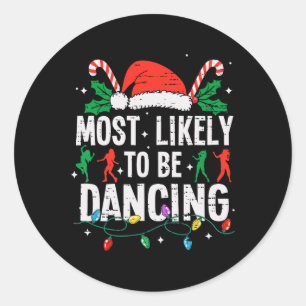 最も可能性が高い踊りクリスマスダンおもしろいサX ラウンドシール