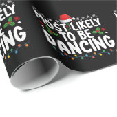 最も可能性が高い踊りクリスマスファミリー ラッピングペーパー (ロールコーナー)