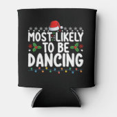 最も可能性が高い踊りクリスマスファミリー 缶クーラー (正面)