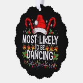 最も可能性が高い踊り一致ファミリ オーナメントカード (左)