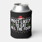 最も可能性が高い食べすべての食べ物のクリスマス家族 缶クーラー (缶正面)