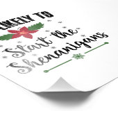 最も可能性が高い クリスマスの騒ぎを始める フォトプリント            (角)