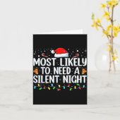 最も可能性が高い クリスマスを静かに過ごす必要がある家族 カード (黄色い花)