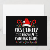 最も可能性が高い マッチング クルーズを企画する 招待状 (正面/裏面)