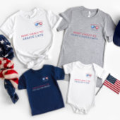 最も可能性が高い |赤と青7月4日の懇親会 Tシャツ