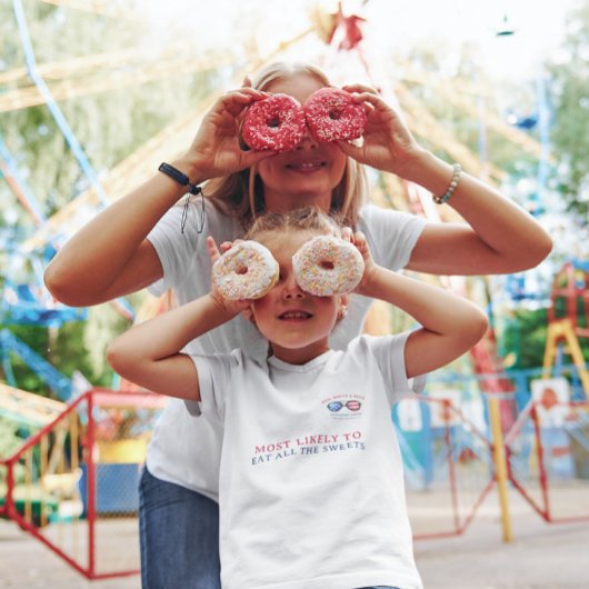 最も可能性が高い |赤と青7月4日の懇親会 Tシャツ