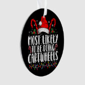 最も可能性が高いCartwheelsマッチングクリスマス オーナメント (正面)