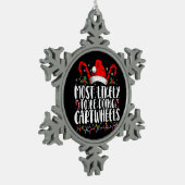 最も可能性が高いCartwheelsマッチングクリスマス スノーフレークピューターオーナメント (左)