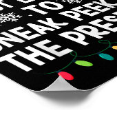 最も可能性が高いChristmaのプレゼントを覗く ポスター (角)