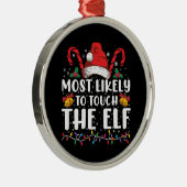 最も可能性が高いTouch小妖精や小人クリスマスファミリー メタルオーナメント (右)