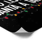 最も可能性が高離れいサンタアタコクリスマスおもしろいXm ポスター (角)