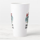 😂最も可能性の高いクリスマスおもしろい引用文の作成 カフェラテマグ (正面)