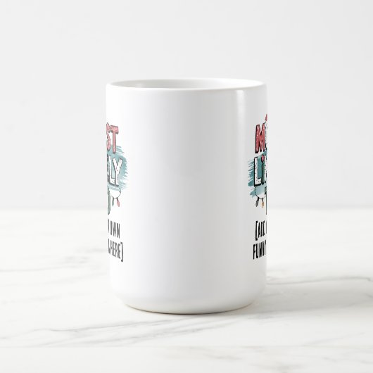 😂最も可能性の高いクリスマスおもしろい引用文の作成 コーヒーマグカップ (中央)