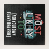 😂最も可能性の高いクリスマスおもしろい引用文の作成 ジグソーパズル (横)