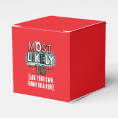 😂最も可能性の高いクリスマスおもしろい引用文の作成 フェイバーボックス (正面サイド)