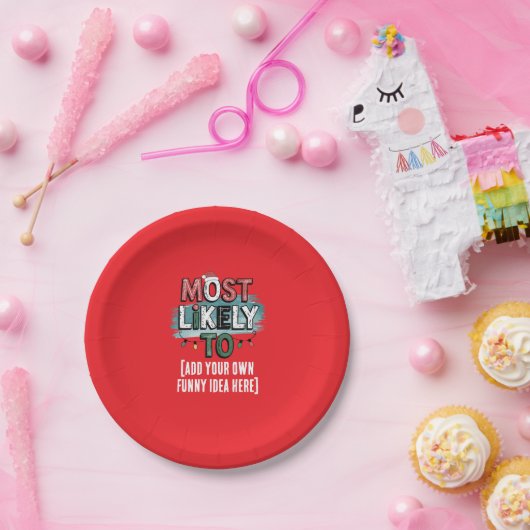😂最も可能性の高いクリスマスおもしろい引用文の作成 ペーパープレート (パーティー)