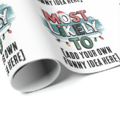 😂最も可能性の高いクリスマスおもしろい引用文の作成 ラッピングペーパー (ロールコーナー)