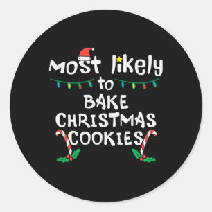最も可能性の高いクリスマスクッキークリスマスファミリーマック ラウンドシール