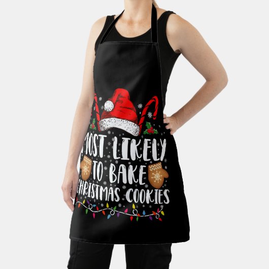 最も可能性の高いクリスマスクッキークリスマスファミリー エプロン (インサイチュ)