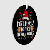 最も可能性の高いクリスマスクッキークリスマスファミリー オーナメント (正面)