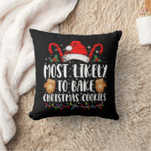最も可能性の高いクリスマスクッキークリスマスファミリー クッション (ブランケット)