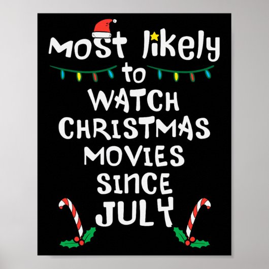 最も可能性の高いクリスマス映画を見る7月クリスマス家族 ポスター (正面)