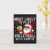 最も可能性の高いバ遊レーボールサンタクリスマッチ カード (黄色い花)