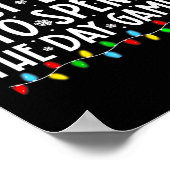 最も可能性の高い一日を過ごすゲーマーおもしろいのクリスマス ポスター (角)