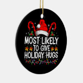 最も可能性の高い与えホリデーハグスクリスマスマッチング セラミックオーナメント (右)